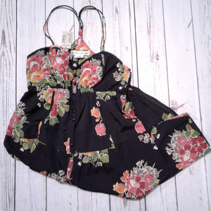 American Eagle Black Floral Dress